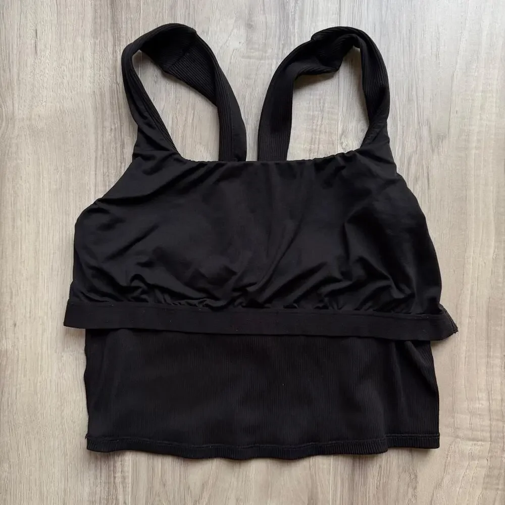 Alo yoga ribbed cropped tank
